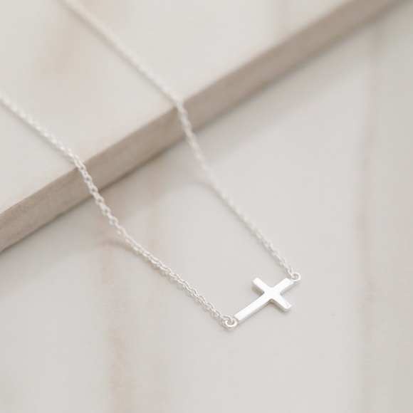 Silver Cross Necklace - Picture 3 of 7